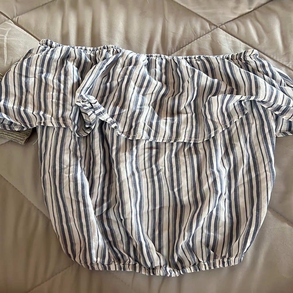 Hollister flowie stripped tube top